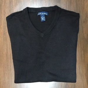 John Ashford Men’s Sweater, Black, Large